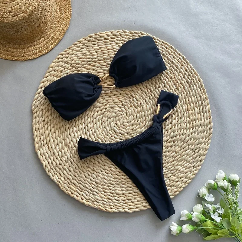 black bikini as art