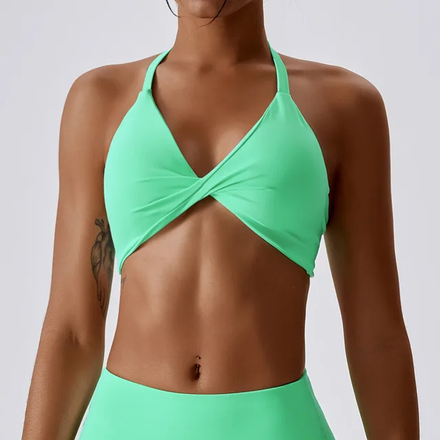 ruched sports bra