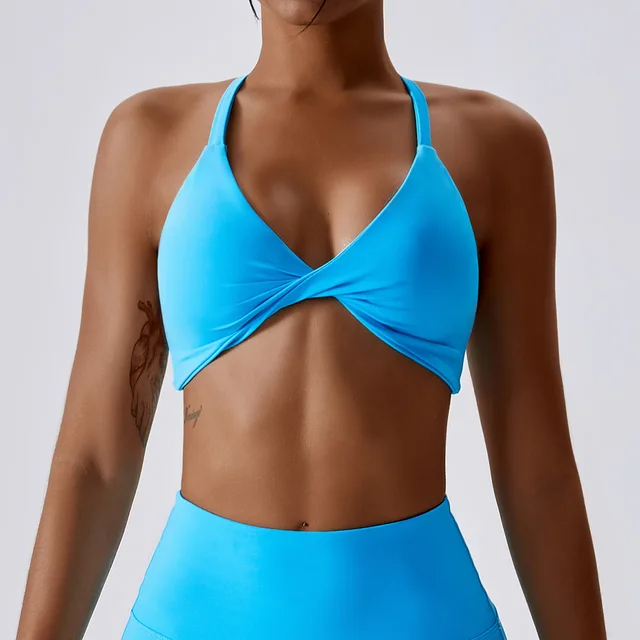 ruched sports bra