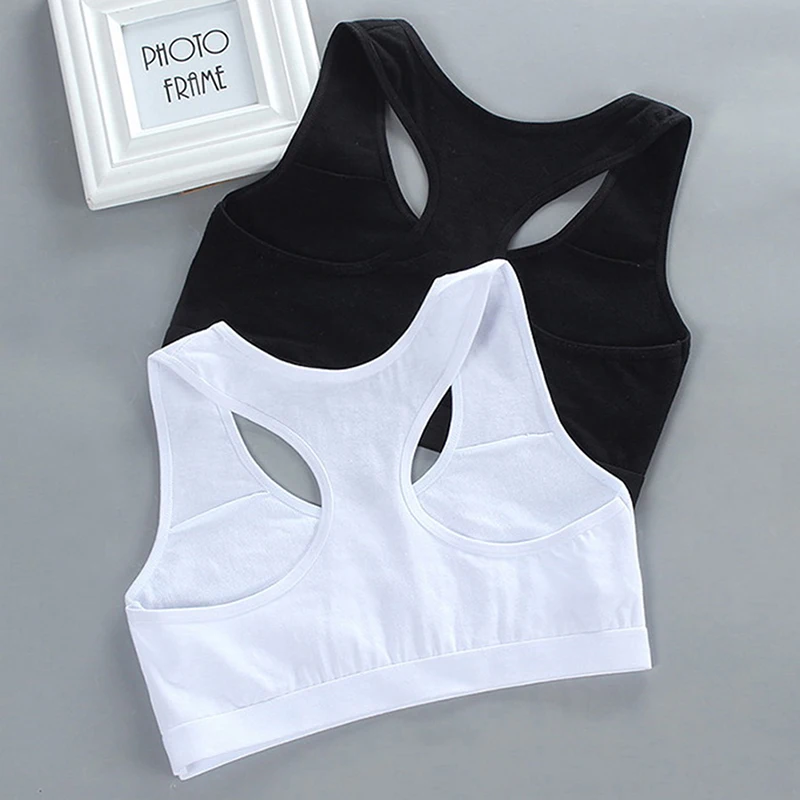 white racerback sports bra